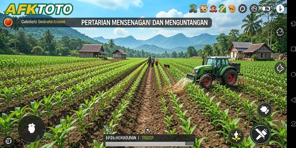 Tampilan gameplay AFKTOTO yang seru dan interaktif dalam bertani.