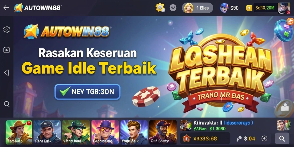 Screenshot utama AUTOWIN88 menampilkan gameplay Idle yang menarik.