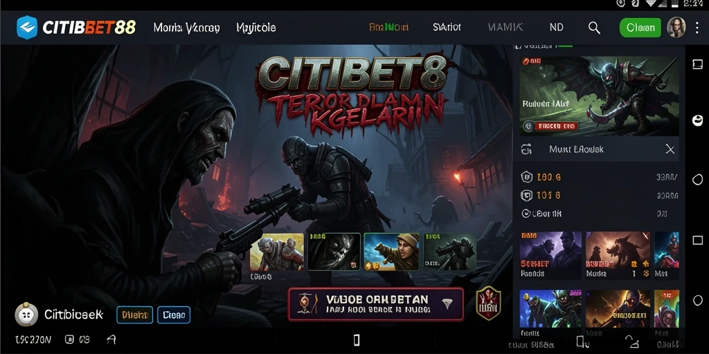 Screenshot utama CITIBET88 yang menunjukkan suasana horor yang menakutkan.