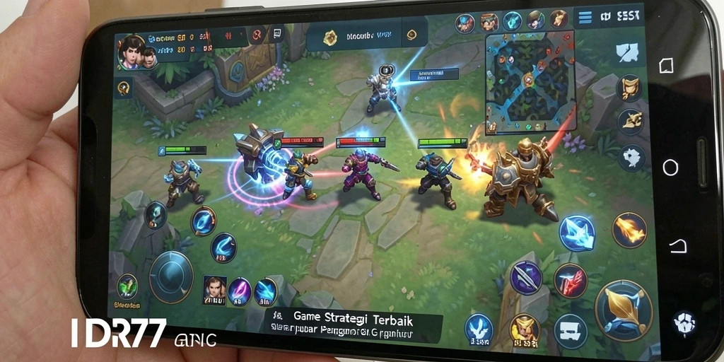 Gameplay dinamis dari IDR77 yang menampilkan strategi perang.