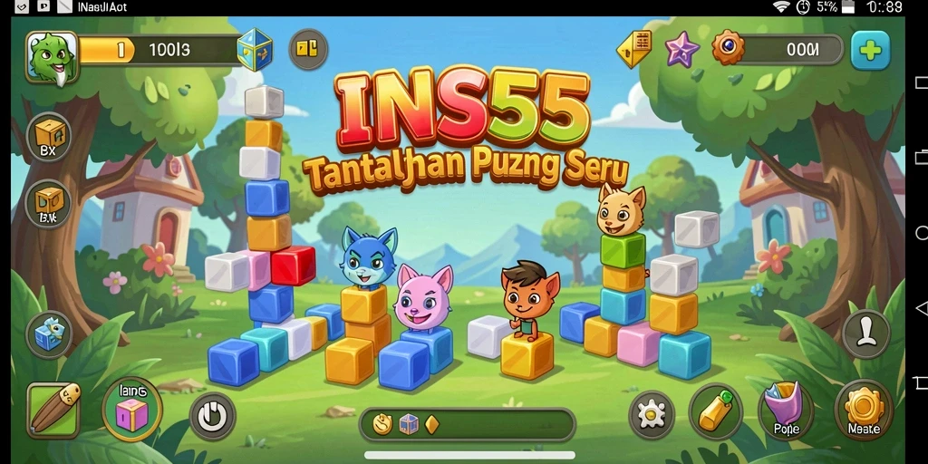 Tampilan gameplay INS55 yang menantang dan menarik.