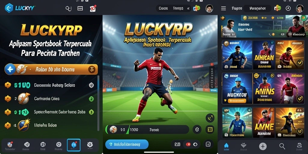 Tampilan gameplay menarik dari LUCKYRP dengan berbagai pilihan taruhan olahraga.
