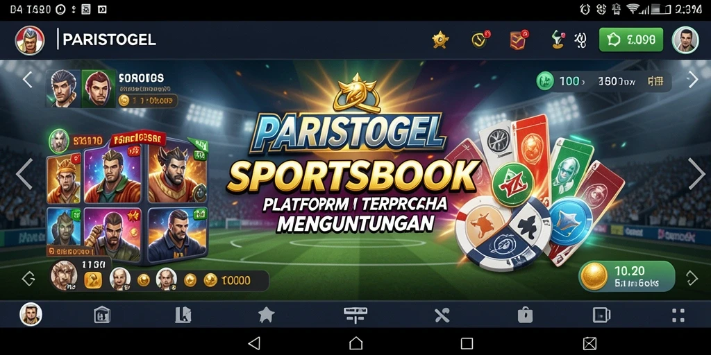 Tampilan antarmuka pengguna dari PARISTOGEL yang menarik dan mudah digunakan.