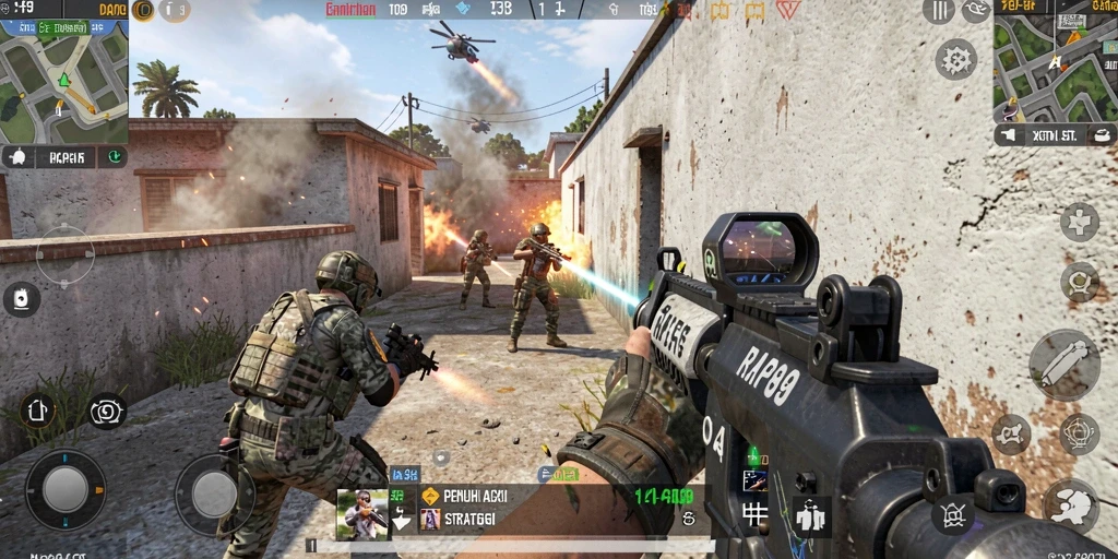 Gameplay menegangkan FPS di RAP89 dengan grafis yang realistis.