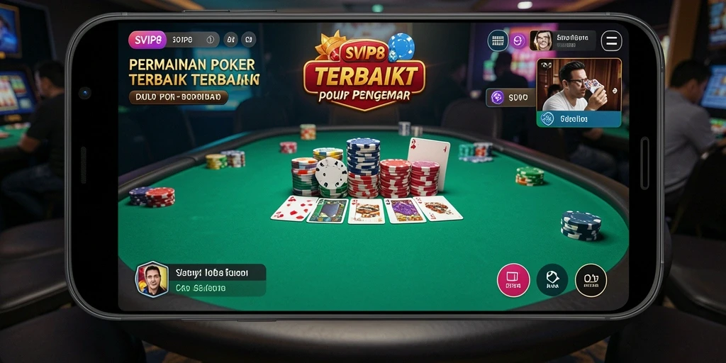 Tampilan gameplay poker SVIP8 yang seru dan menarik.