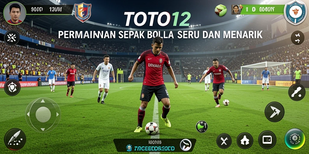 Tampilan gameplay TOTO12 yang memukau dan menegangkan saat berlaga di lapangan.