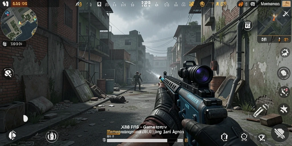 Screenshot dari game X88 dengan aksi tembak-menembak seru.